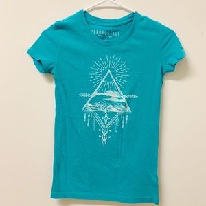 Aeropostale Teal Graphic Shirt